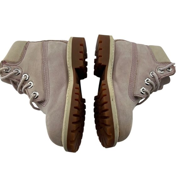 Timberland Toddler Boys Nubuck Boots Size‎ 6 Beige Lace-Up - Picture 4 of 7